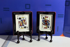 Due vassoi cenere American Atelier Casino vintage King e Jack