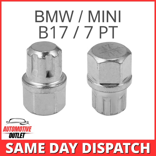 LOCKING WHEEL NUT SECURITY KEY B17 / 7PT SPLINE RIBS FOR BMW MINI