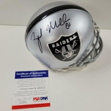 Zach Miller autograph signed Oakland Raiders mini Helmet ~ PSA COA