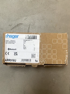 Hager ARR916U RCBO AFDD 1 Module 16a 6ka Type A 30ma Arc Fault Detection Device
