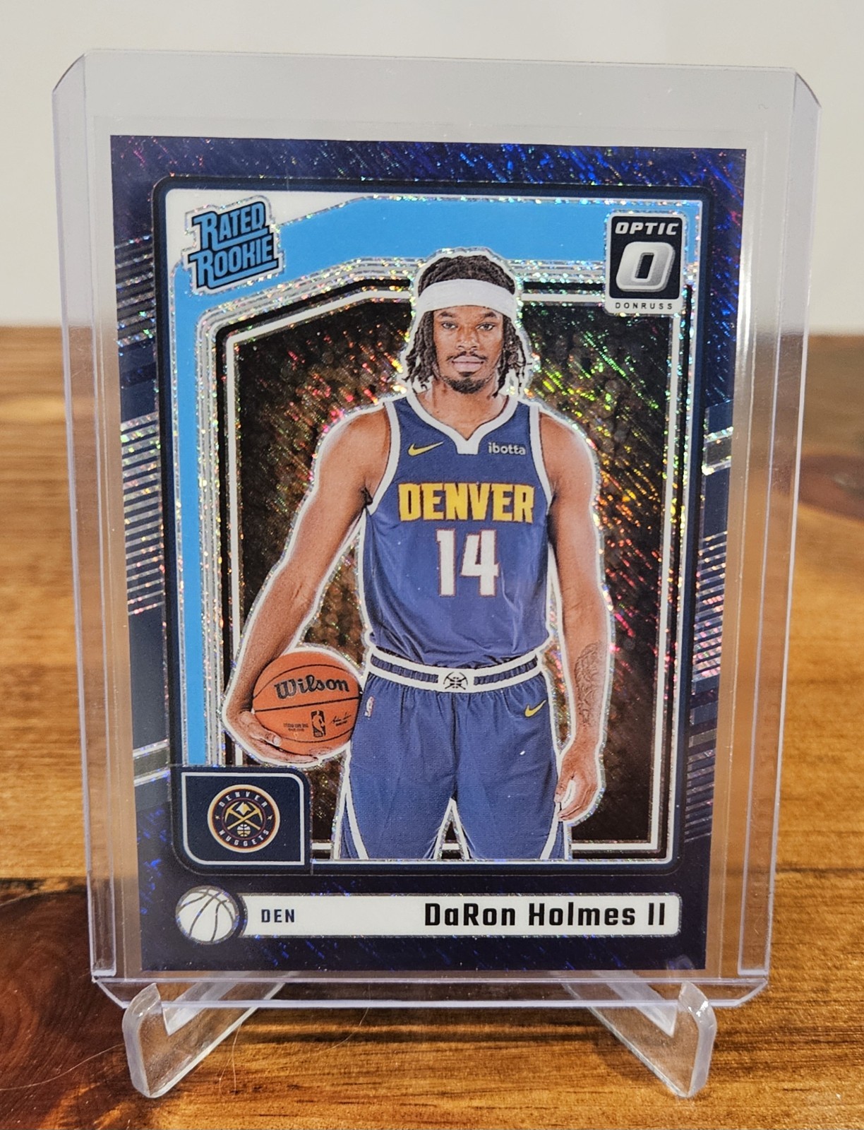 2024-25 Panini Optic - DaRon Holmes II #262 Purple Shimmer (RC) Nuggets