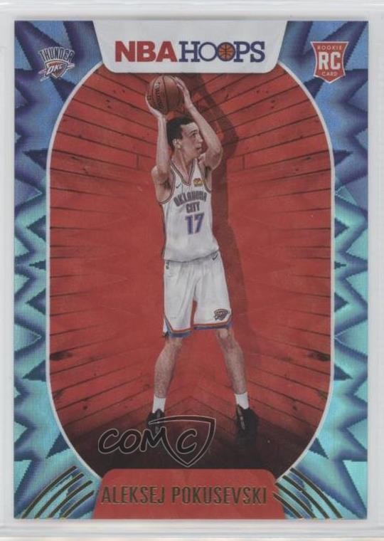 2020-21 Panini NBA Hoops Teal Explosion Aleksej Pokusevski #219 0zb7