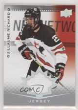 2021 Upper Deck Team Canada Juniors Jersey Guillaume Richard #98 0a4