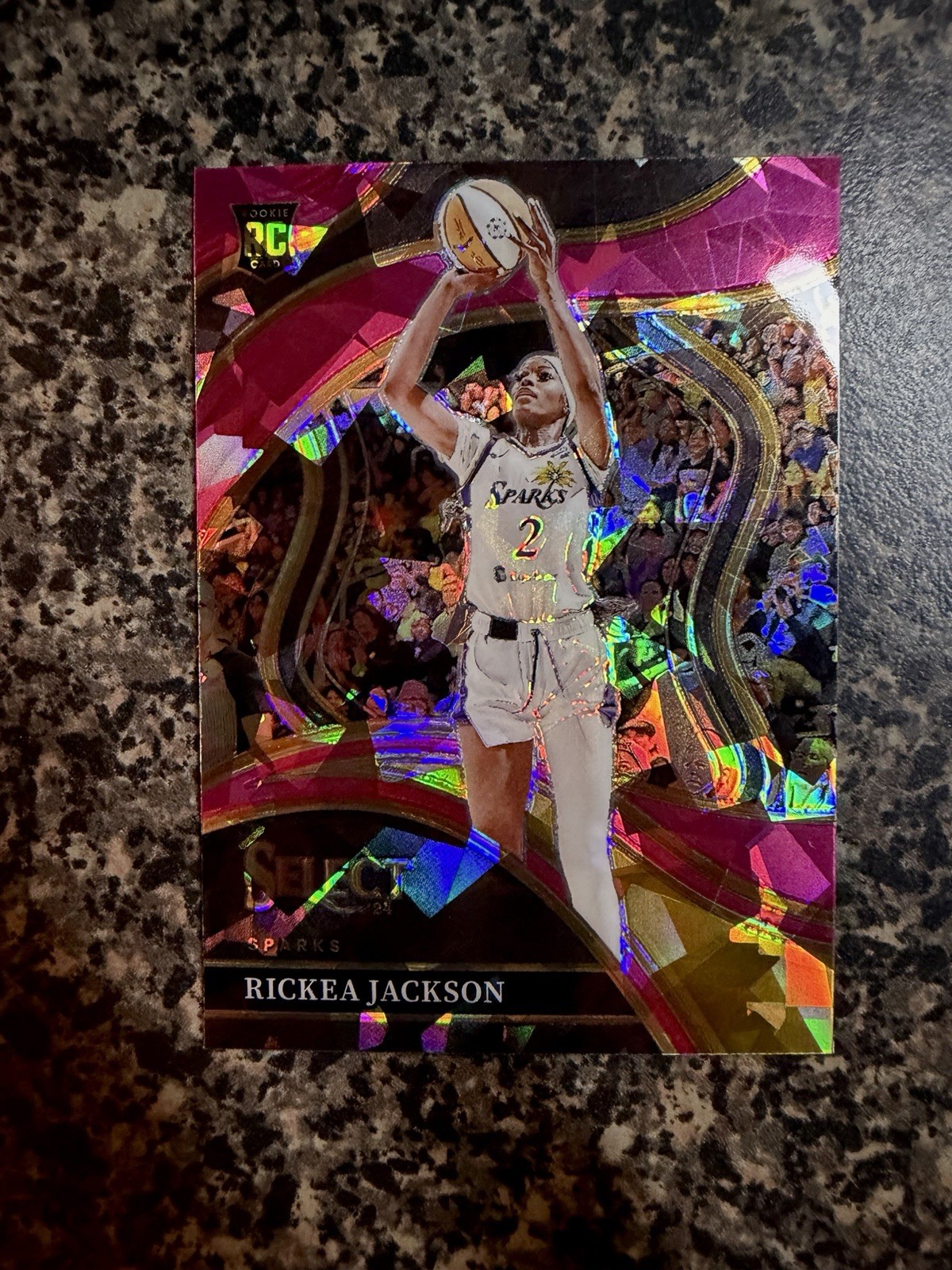 2024 Panini Select WNBA - Courtside Rickea Jackson #235 Pink Ice Prizm (RC)