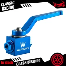 NEW Brake Line Lock Shut Off Valve 1/8" NPT Billet Valve