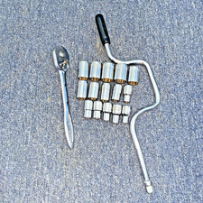 Vintage Gordon 1/2" Drive Part Socket Set  Sheffield England 17 Pcs, AF / W