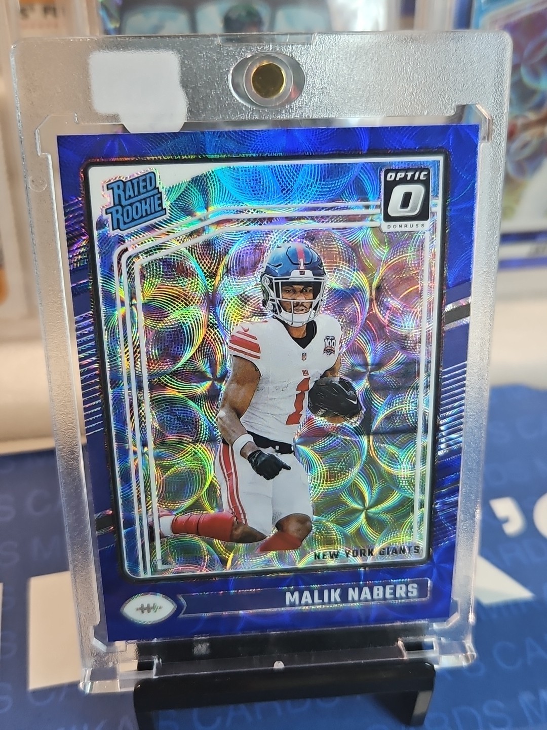 2024 Panini Donruss Optic - Rated Rookie Malik Nabers #271 Blue Scope Prizm (RC)