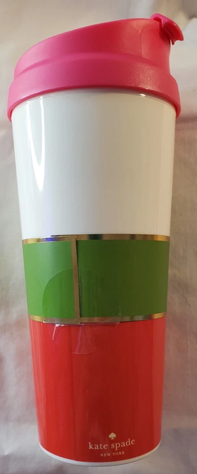 全新 Kate Spade New York Cold Hands Warm Heart 16 盎司保温旅行杯 — 第 2/4 张图片