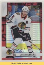2017-18 O-Pee-Chee Platinum Red Prism 107/199 Duncan Keith #88 HOF READ 0c6