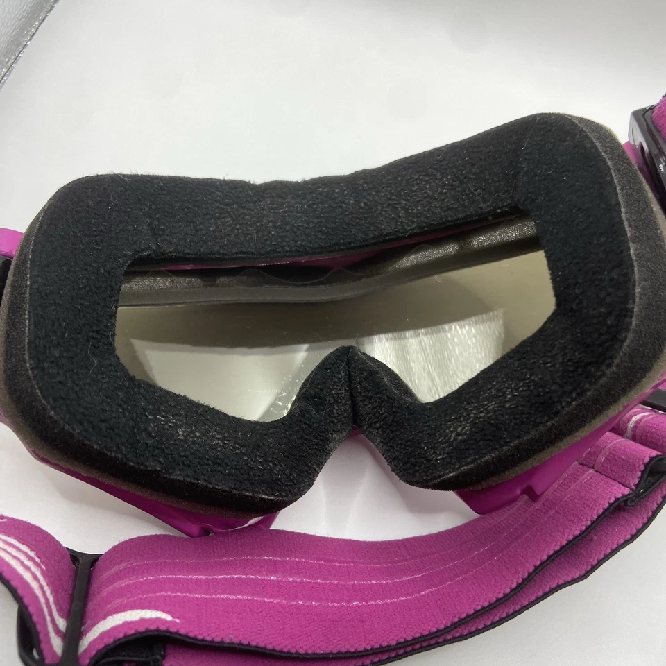 ARNETTE SERIES 3 SNOW GOGGLES BLAZE PINK PIN STRIPE FRAME MERCURY CHROME LENS - Image 4 of 4