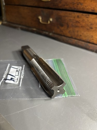HSS 1"-14 UNF Thread Tap Right Hand, Straight Fluted Machine Tap