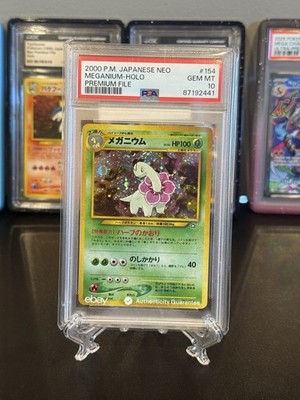 Pokemon 2000 Japanese Neo Meganium- Orb and Star Holo Premium File
