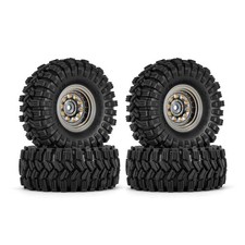 Black Brass Beadlock Wheels for Axial SCX24 TRX4M FCX24 1/24 1/18 RC Crawler
