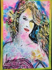 ATC  ACEO  -  Music TAYLOR SWIFT  Abstract Art  ***** LIMITED TIME ONLY SALE!!