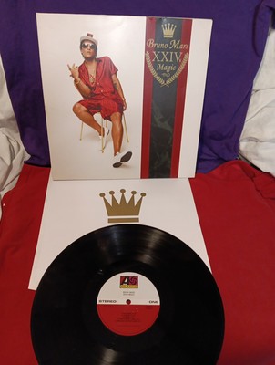 24k Magic by Bruno Mars Lp Record 2016 SCRATCHED SIDE 1 