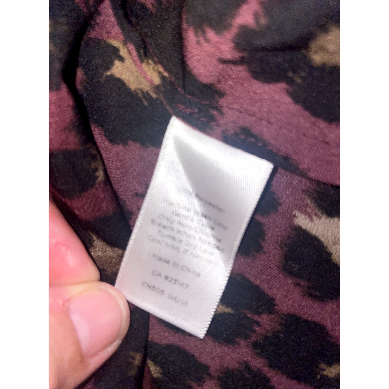 Talbots Leopard Print Button Down Blouse Size M - image 4