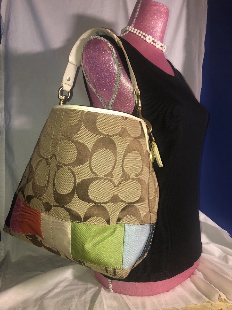 Coach Multi Stripe Shoulder Bag Bags & Handbags for Women for sale