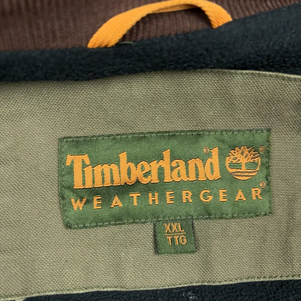 De Colección Timberland Chore Chaqueta Para Hombre XXL Lona Caza Granero Abrigo Trabajo Forrado de Vellón Foto 4 de 4