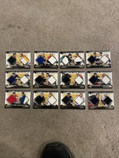 (12) 2002-03 HOCKEY Card LOT BOWMAN YOUNG STARS Game Used Dual JERSEY SP/250