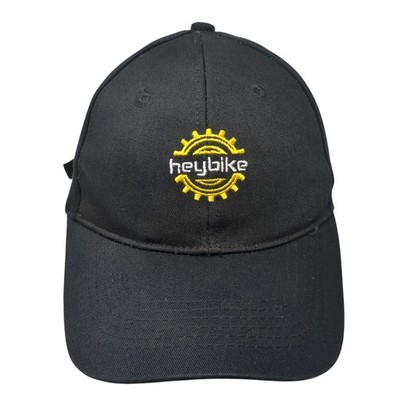 Heybike Slideback Baseball Cap Black One Size Adjustable Embroidered 6 Panel