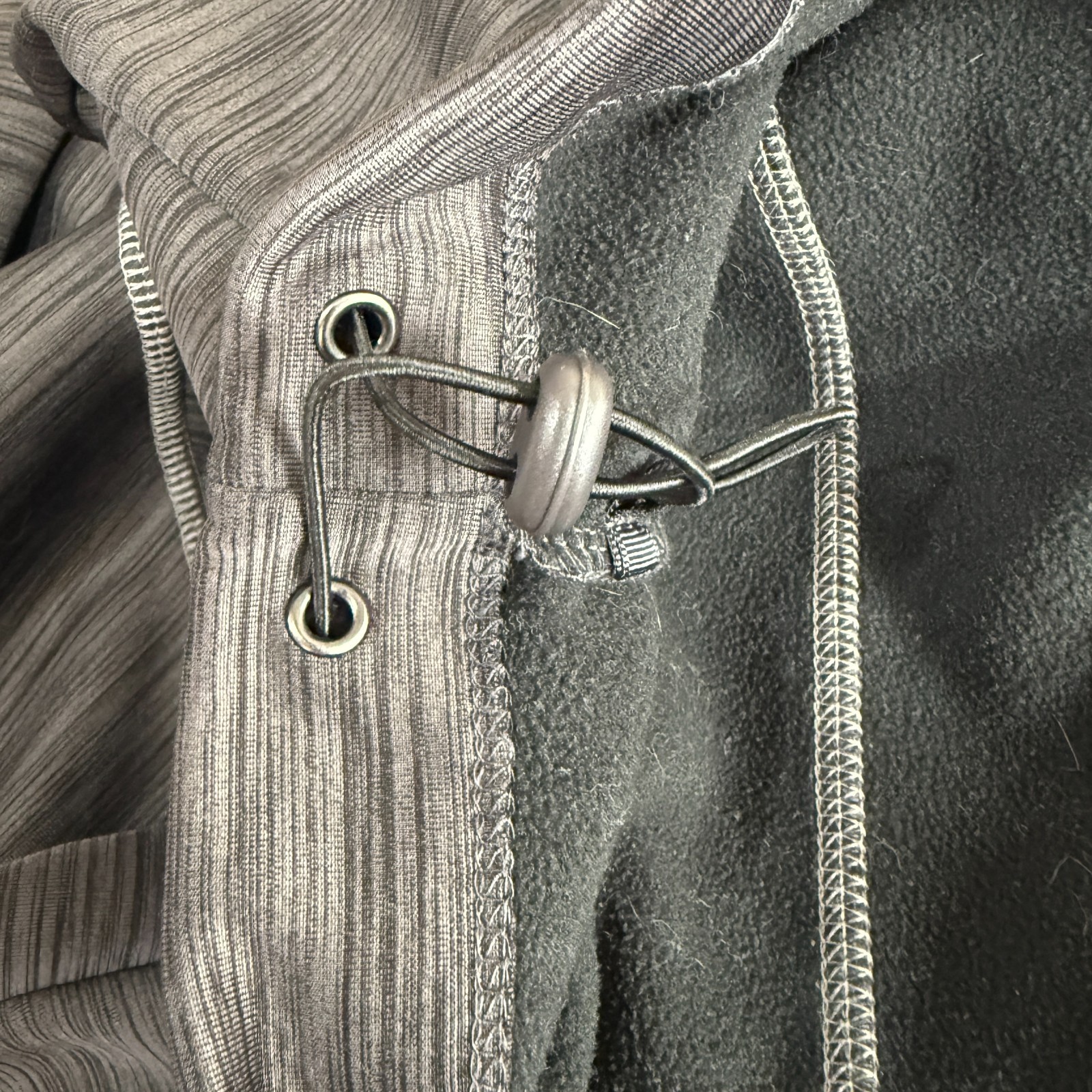 North End Sport Fleece Jacket Mens Medium Gray Flux Mélange Bonded Microsoft