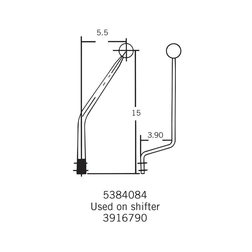 3916790 Palanca de cambios Hurst Competition/Plus 4 velocidades - Mopar Foto 2 de 2