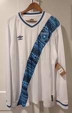 Umbro Guatemala Soccer Futbol 2023/24 Home Long Sleeve Jersey White Men  s XL NWT