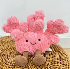 2025 NWT Summer Jellycat Amuseables Coral Pink Authentic Plush Toy With Dust Bag