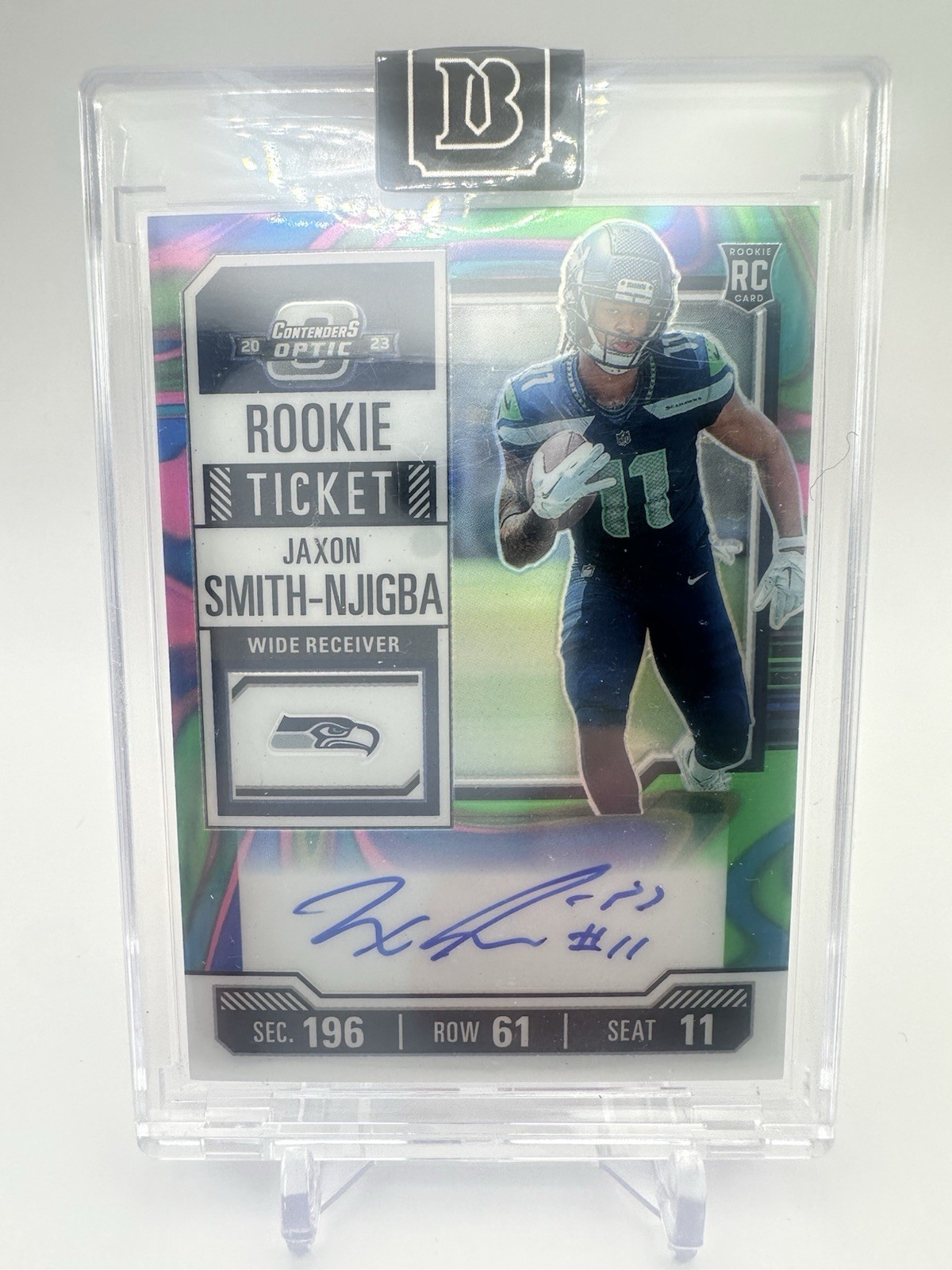 2023 Panini Contenders Optic Rookie Ticket Auto Jaxon Smith-Njigba #117 1/4 RC