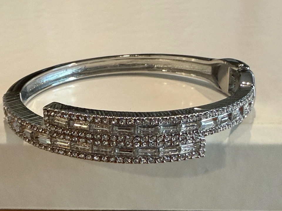 Новый с Ярлыками коробка Park Lane Aria багет CZ серебро родия покрытием на петлях браслет - Изображение 3 из 4