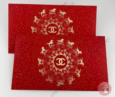 CHANEL シャネル メッセージカード 封筒 レッド11枚セットにします CHANEL Red Envelope Lunar New Year Lucky Money - 2 Envelopes 2026