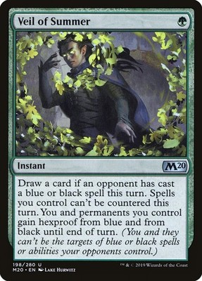 MTG Magic the Gathering Veil of Summer (198/358) Core Set 2020 LP