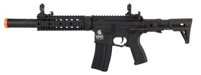 ARMYAIRSOFTGUNS Lancer Tactical LT-15BDL-G2 Gen 2 M4 Carbine w/ PDW Stock (Black) Airsoft Gun