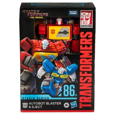 HASBRO Transformers Studio Series Voyager The Transformers: The Movie Blaster and Eject
