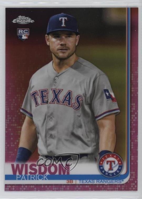 2019 Topps Chrome Pink Refractor Patrick Wisdom #146 12g7