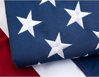 American Flags for Outside 2x3 US USA Flag TearProof Spun Polyester Outdoor H...