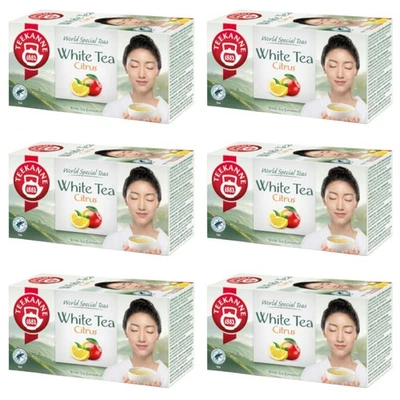 TEEKANNE - White Tea Citrus - Weißer Tee mit Zitronen&Mango - 6 x 20 Teebeutel - Bild 1 von 4