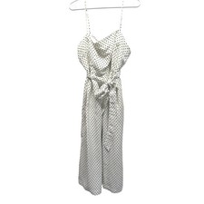 Kate Spade X Target Polka Dot Dress Wide Leg Smocked Back White Black Women