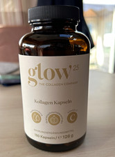 Glow25 Kollagen Kapseln 180 mit Hyalurons&auml;ure, Vitamin C, 126 g, Haar