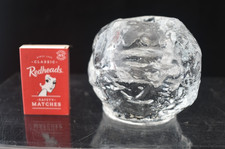 Kosta Boda Sweden Crystal Snowball Tealight Candle Holder 9 cm X 8 cm