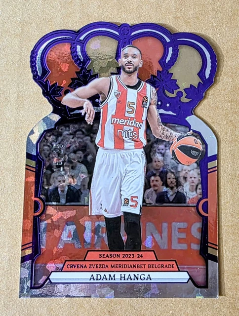 2023-24 Panini Crown Royale Euroleague Adam Hanga #32 Purple Crystal 15/25