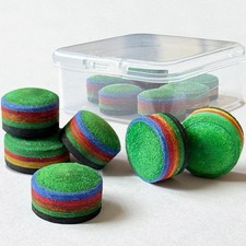 Billiard Pool Cue Tips - Stick 12/13/14MM RAINBOW, Green