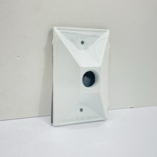 Qty 9 Bell 5186-1 Rectangular Cluster Cover 1/2” Threaded Outlet White 1-Gang