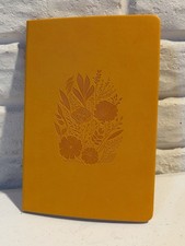 Journal Notebook. Faux leather. Floral Print. 52 Pages Front/Back. New.