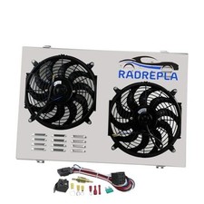 CU716 Aluminum Radiator Shroud with Electric Fan for 1973-1991 Chevy Shroud Fan