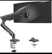 Single Monitor Mount, Gas Spring Monitor Arm for 17-34 Inch Screens, Adjustable