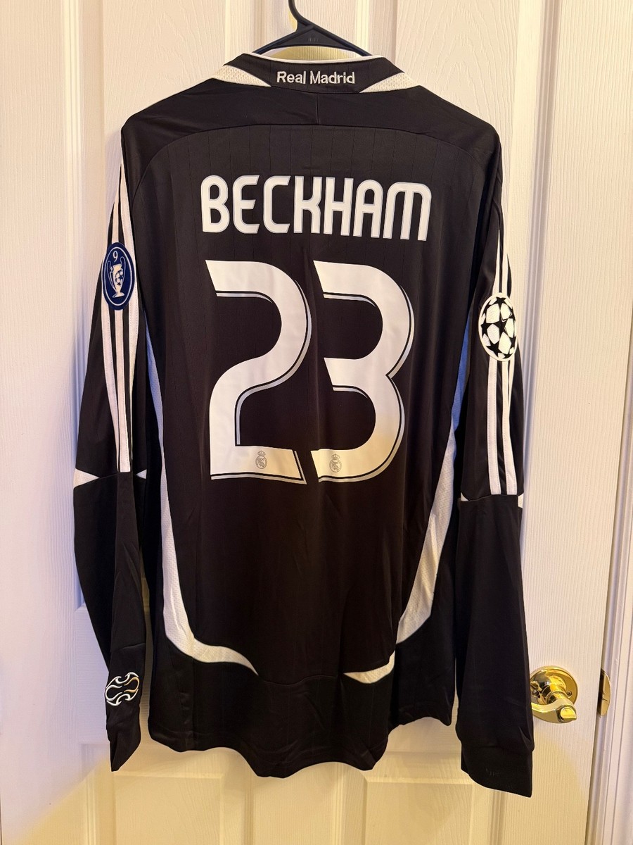 David Beckham #23 Real Madrid jersey 2006 2007 Long sleeve jersey