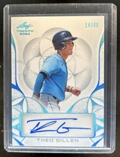 2024 Leaf Trinity Theo Gillen Auto Autograph Platinum #/49