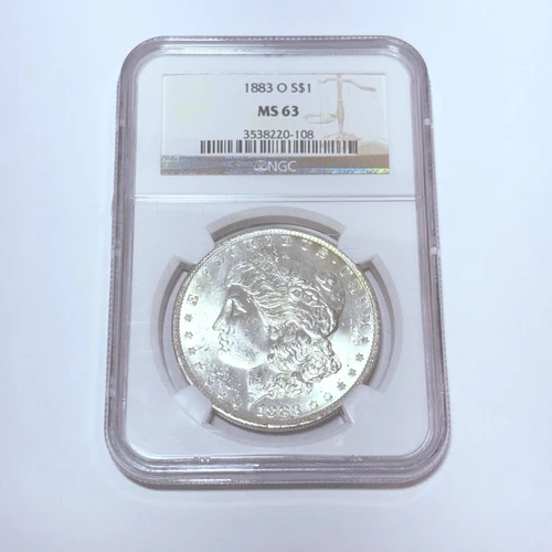 1883 O $1 NGC MS 63 Morgan Silver Dollar