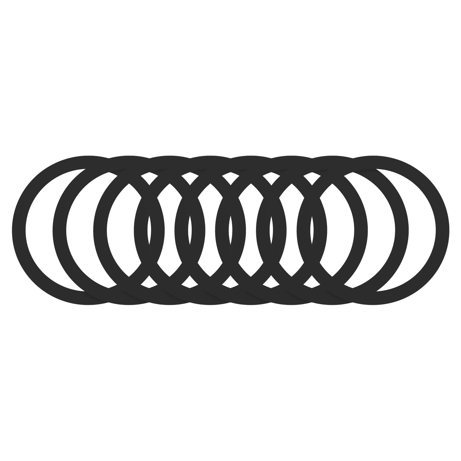 8Pcs Magnetic Sticker Ring, Magnetic Adapter Ring, Black
